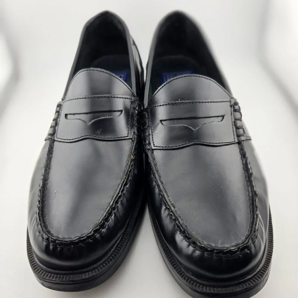 Nunn Bush Lincoln Penny Loafer Dress Shoes – Black Leather – Men’s Size 12M - Picture 2 of 13